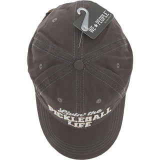 Pickleball Life Dark Gray Adjustable Hat