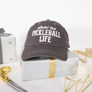 Pickleball Life Dark Gray Adjustable Hat