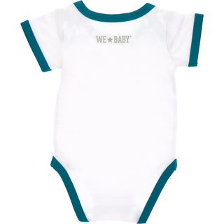 River Bum 6-12 Month Dark Teal Trimmed Bodysuit