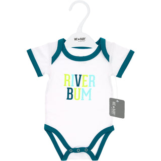 River Bum Dark Teal Trimmed Bodysuit