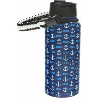 Lake Life 32 oz Stainless Steel Water Bottle with Paracord Survival Handle