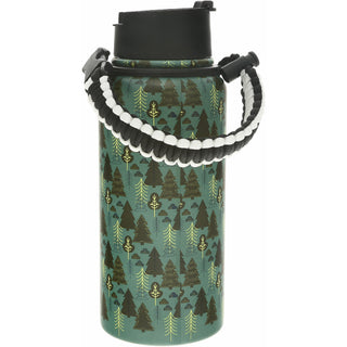 Camp Life 32 oz Stainless Steel Water Bottle with Paracord Survival Handle