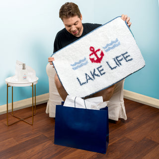 Lake Life 27.5" x 17.75" Bath Mat