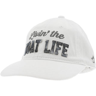 Boat Life White Adjustable Hat