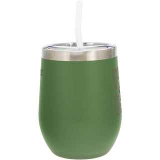 Camp Mode 12 oz Stemless Travel Tumbler with Straw