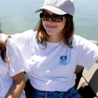 For The Beach Small White Unisex T-Shirt