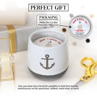 Anchor 11 oz - 100% Soy Wax Reveal Candle
Scent: Serenity