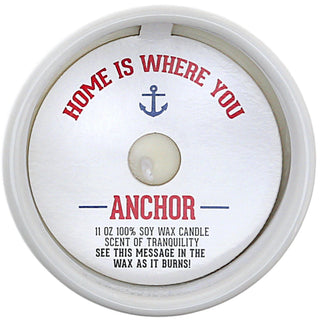 Anchor 11 oz - 100% Soy Wax Reveal Candle Scent: Serenity