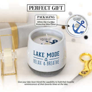 Lake Mode 11 oz - 100% Soy Wax Reveal Candle
Scent: Serenity