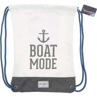 Boat Mode 13" x 17" Canvas Drawstring Bag