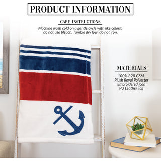 Anchor 50" x 60" Royal Plush Blanket