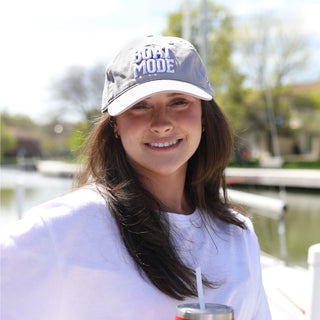 Boat Mode Light Gray Adjustable Hat