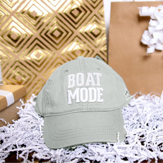 Boat Mode Light Gray Adjustable Hat