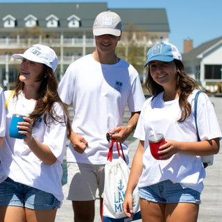 Beach Icon Cadet Blue Adjustable Mesh Hat