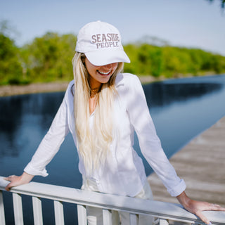 Seaside Dark Gray Adjustable Hat