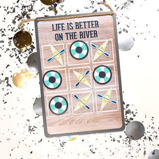 River 8.5" x 12.5" Magnetic Tic Tac Toe Board