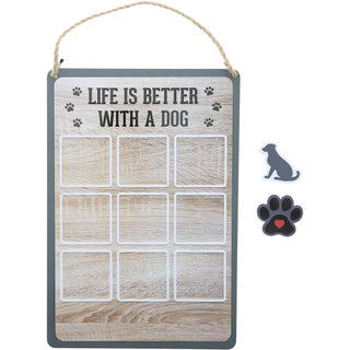 Dog 8.5" x 12.5" Magnetic Tic Tac Toe Board