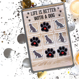 Dog 8.5" x 12.5" Magnetic Tic Tac Toe Board