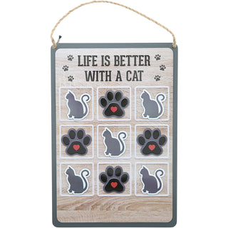 Cat 8.5" x 12.5" Magnetic Tic-Tac-Toe Board