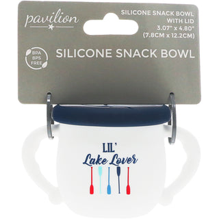 Lake Lover 3.5" Silicone Snack Bowl with Lid