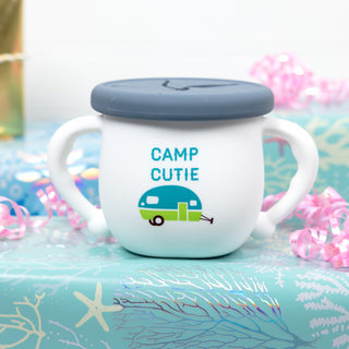 Camp Cutie 3.5" Silicone Snack Bowl with Lid