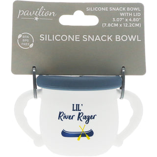 River Rager 3.5" Silicone Snack Bowl with Lid