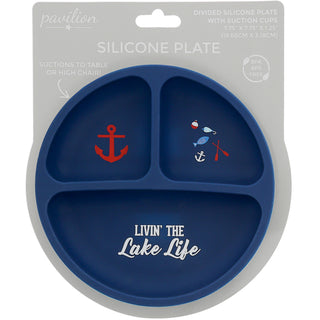 Lake Life 7.75" Divided Silicone Suction Plate