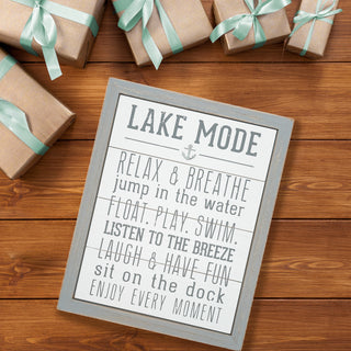 Lake Mode 12" x 15" MDF Sign