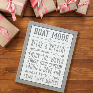 Boat Mode 12" x 15" MDF Sign