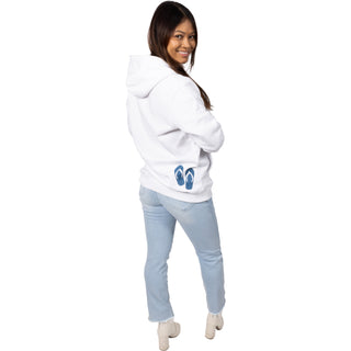 The Beach White Unisex Hooded Sweatshirt