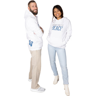 The Beach White Unisex Hooded Sweatshirt