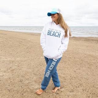 The Beach White Unisex Hooded Sweatshirt