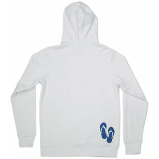 The Beach Small White Unisex Hooded Sweatshirt