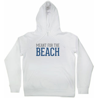 The Beach Small White Unisex Hooded Sweatshirt