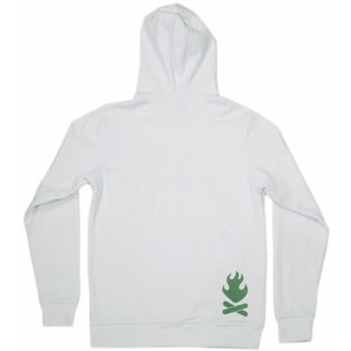 Camping Small White Unisex Hooded Sweatshirt