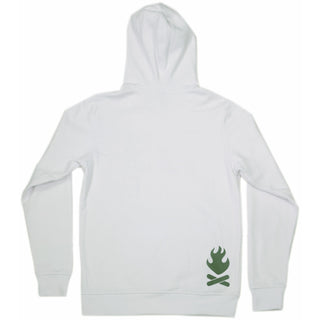 Camping Small White Unisex Hooded Sweatshirt
