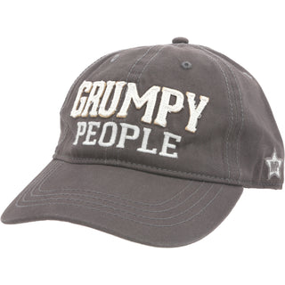 Grumpy People Dark Gray Adjustable Hat