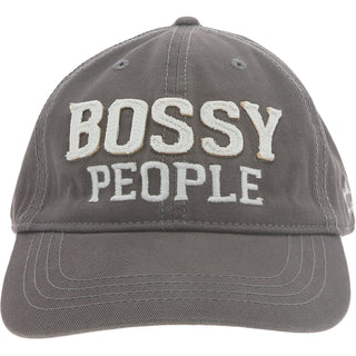 Bossy People Dark Gray Adjustable Hat