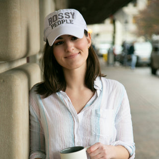 Bossy People Dark Gray Adjustable Hat