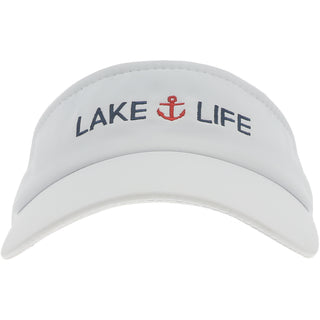 Lake Life White Dri-Fit Visor