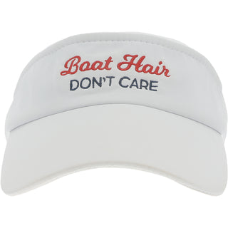 Boat Hair White Dri-Fit Visor