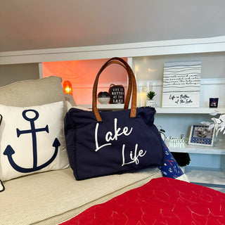 Lake Canvas Tote