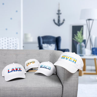 Lake White Adjustable Hat