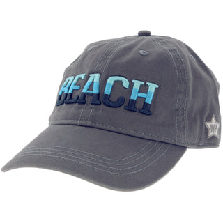 Beach Dark Gray Adjustable Hat