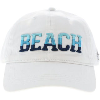 Beach White Adjustable Hat