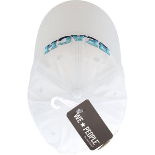 Beach White Adjustable Hat