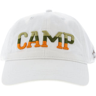 Camp White Adjustable Hat