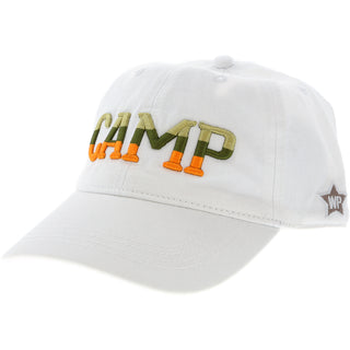 Camp White Adjustable Hat