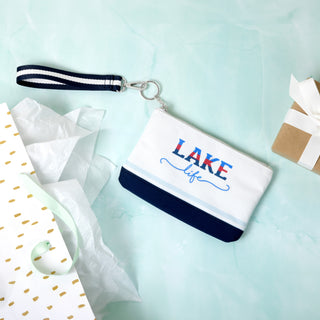 Lake Life 8" x 5" Canvas Wristlet