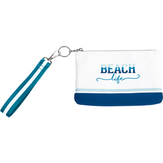 Beach Life 8" x 5" Canvas Wristlet